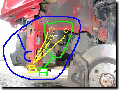 Getreibehalterung und Lage der Trockner/LLK-Baugruppe