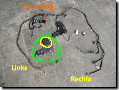 Kabelbaum und Durchfhrung fr Klimaanlage